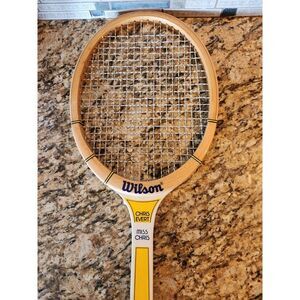 Collectible Wilson Chris Evert Tennis Racket  Made In U.S.A AWESOME SHAPE